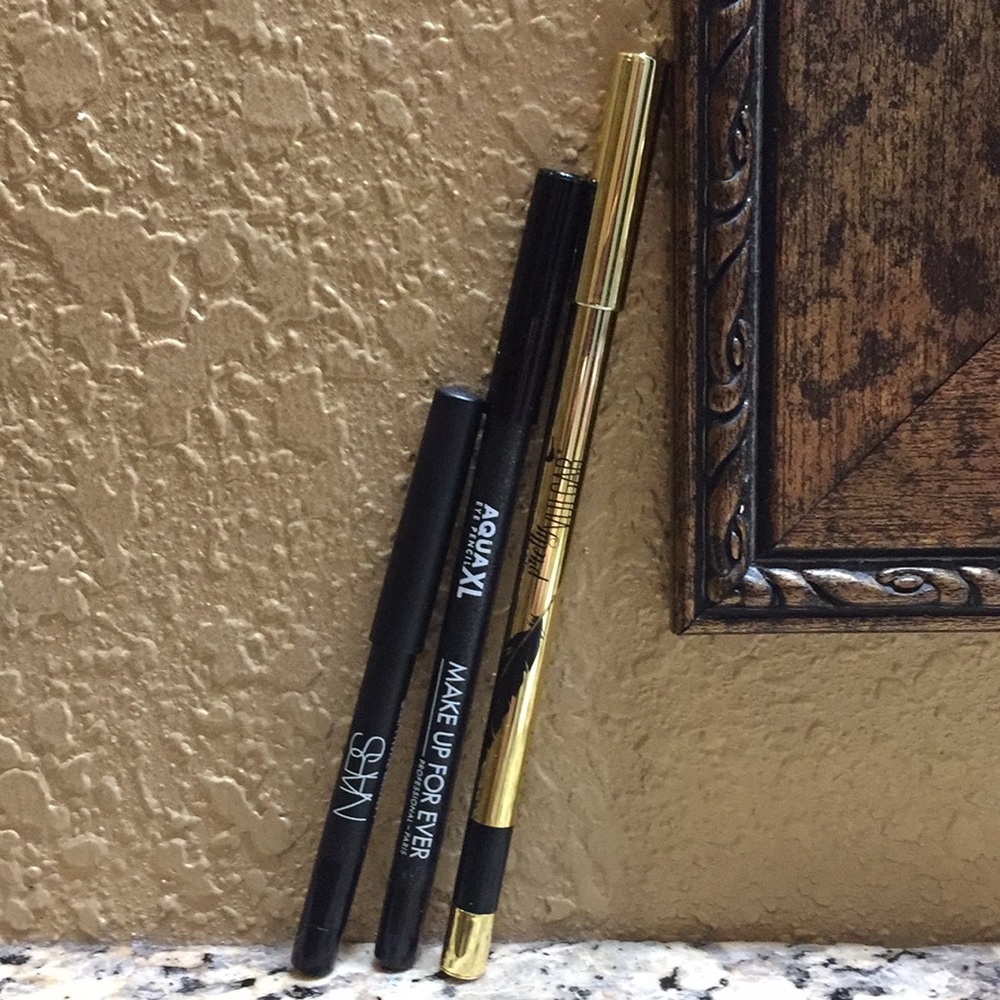 Pretty Vulgar, Makeup For Ever, & NARS eyeliners